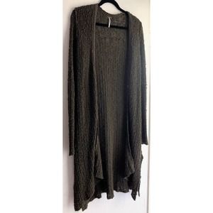 Free People L Cardigan Green